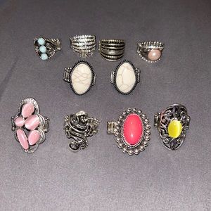 Lot of 10 paparazzi rings